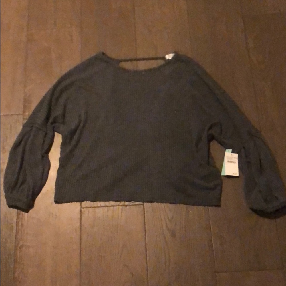 LIF weight cardigan sweater. Super cute open back!